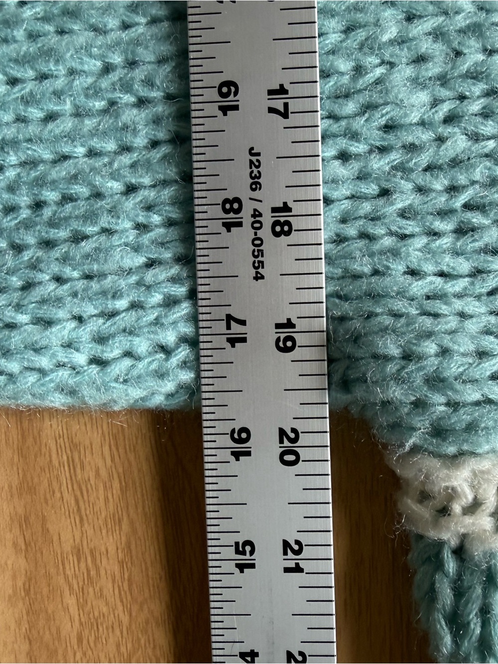 Vintage Jordache Colorblock Knit Sweater - Pink & Aqua - Picture 4 of 5
